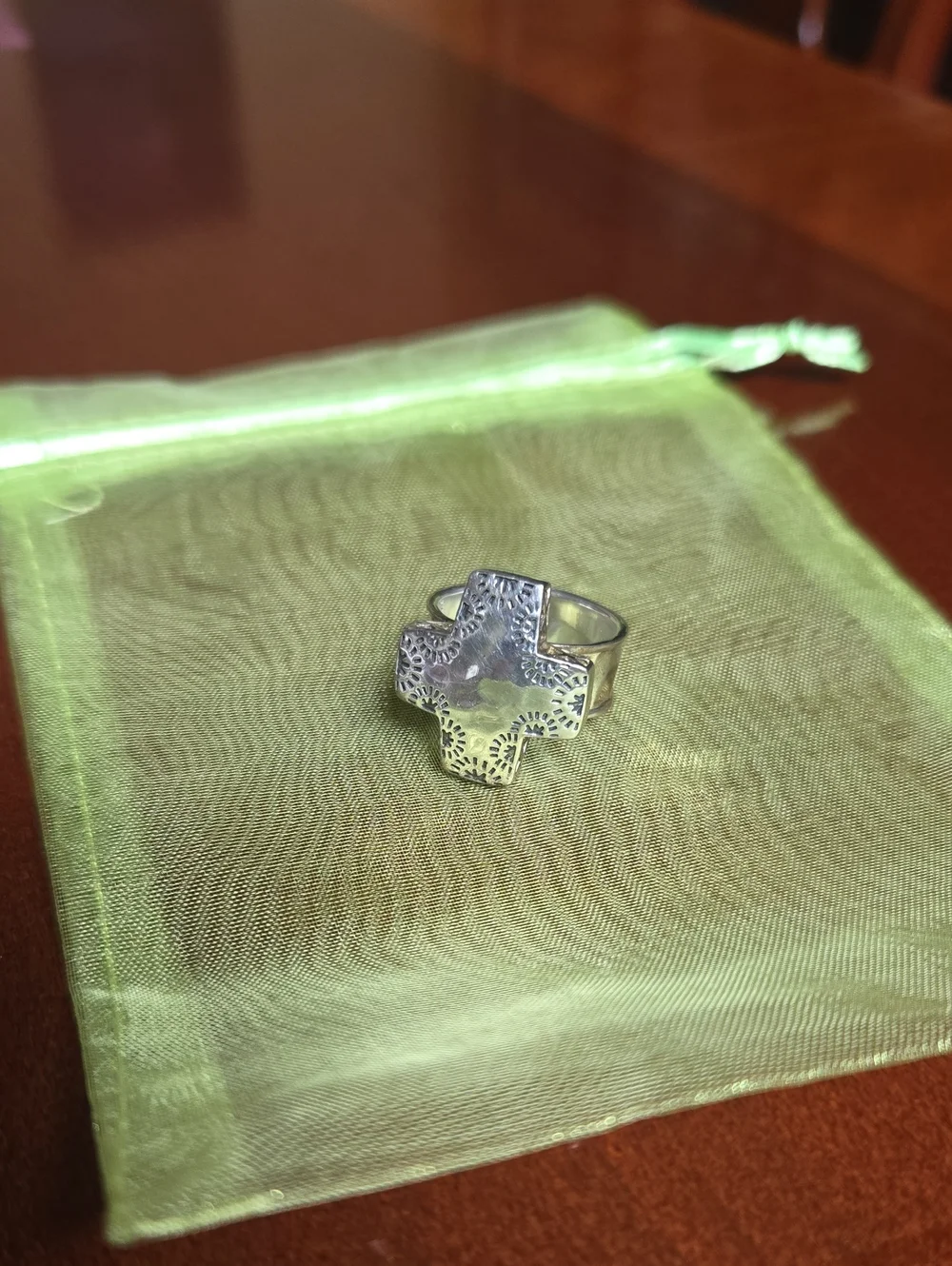 Silpada Good Graces Sterling Silver Cross Ring - Picture 11 of 13